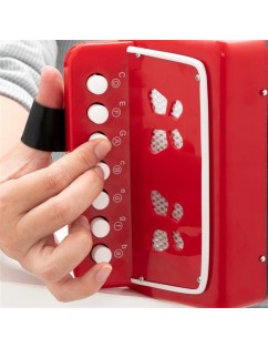 7-Key 2 Bass Kids Accordion Children's Mini Musical Instrument Easy to Learn Music Red