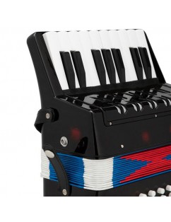 17-Key 8 Bass Kids Accordion Children's Mini Musical Instrument Easy to Learn Music Black