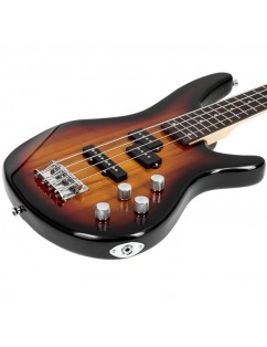 Glarry GIB Electric Bass Guitar Full Size 4 String Sunset Color