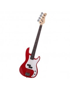 Exquisite Burning Fire Style Electric Bass Guitar Red