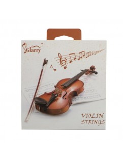Glarry 3/4 4/4 Nickel Silver Wound Violin Strings Set Silver