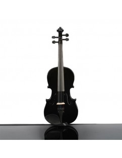 New 3/4 Acoustic Violin Case Bow Rosin Black