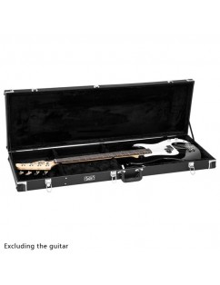Glarry High Grade Electric Guitar Square Hard Case Flat Black