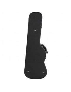Glarry ST High Grade Electric Guitar Hard Case Microgroove Flat Surface Straight Flange Black