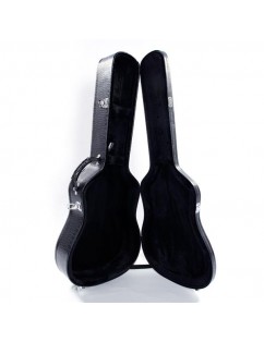 Glarry 41" Folk Guitar Hardshell Carrying Case Fits Most Acoustic Guitars Crocodile Dermatoglyph Acoustic A